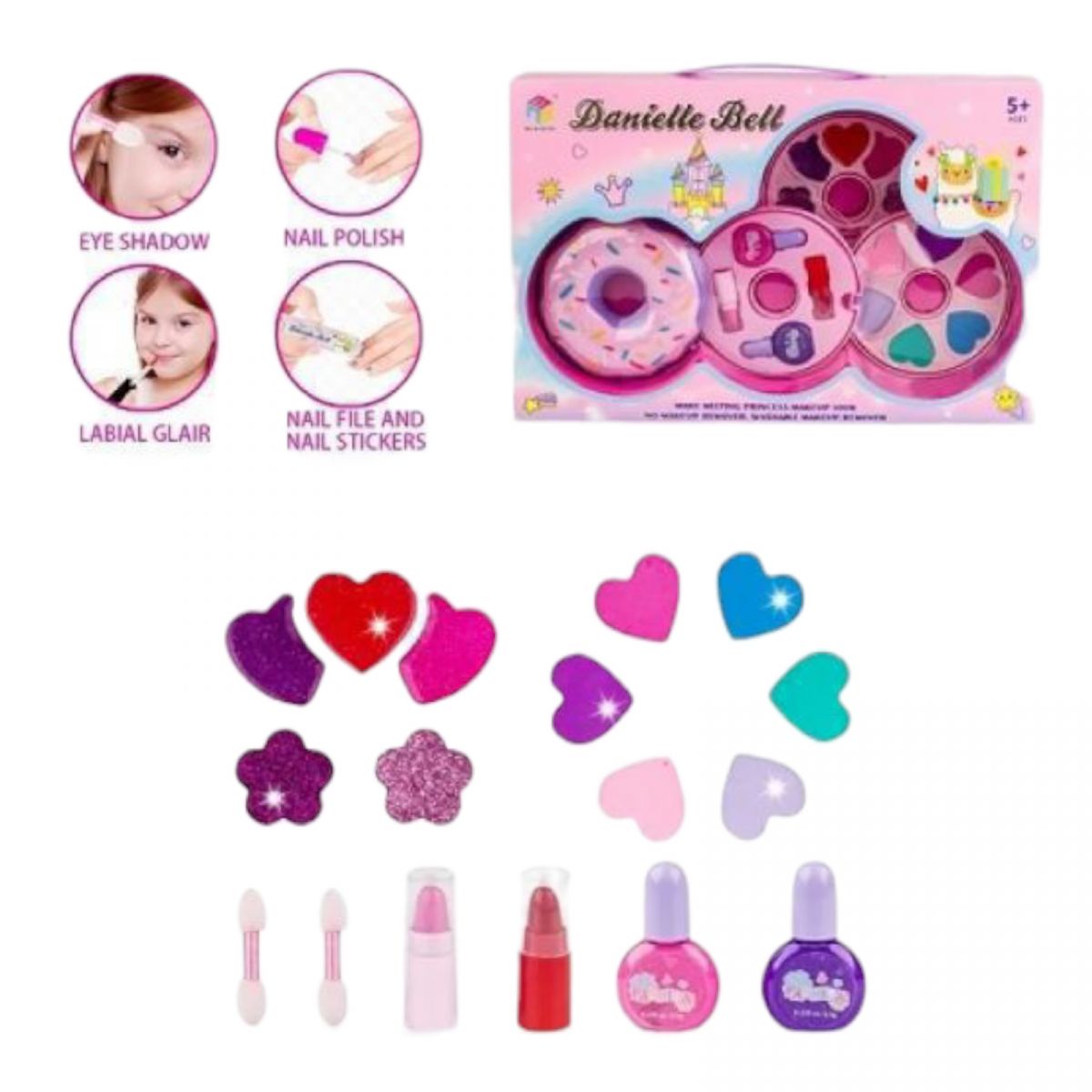 Косметика пончик кор. 35*6*23 см.  фото 1