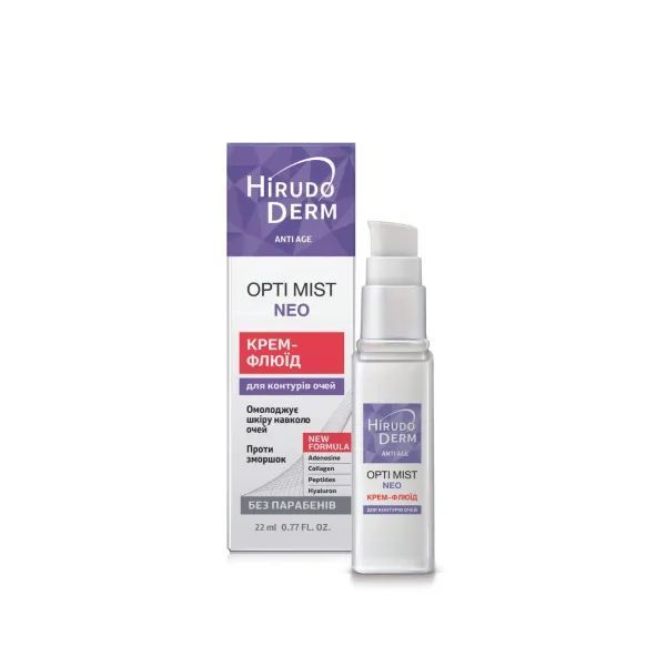 Биокон Крем для кожи вокруг глаз Hirudo Derm Anti Age Opti Mist Neo Для контуров глаз, 22мл  фото 1