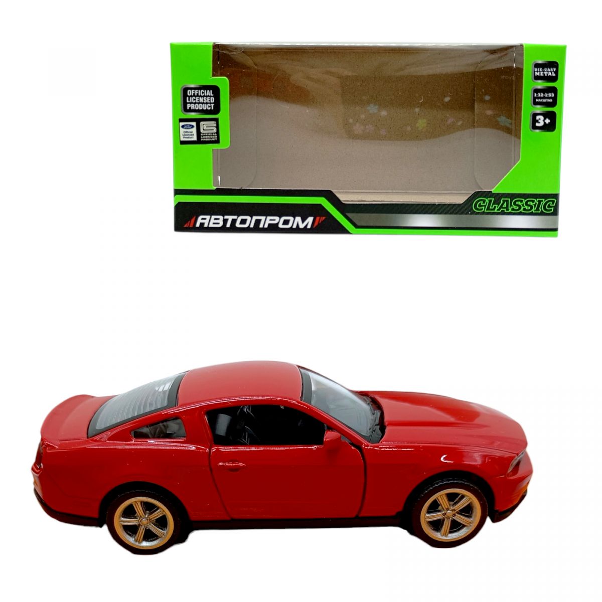 Машина мет.  Ford Mustang GT (ЧЕРВОНИЙ)  фото 1