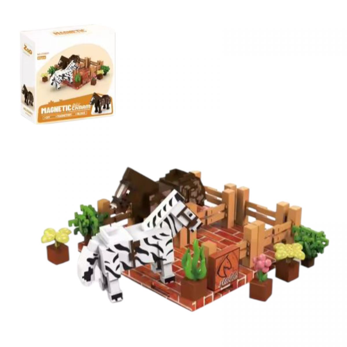 Конструктор MINECRAFT (ЛОШАДКИ)  фото 1