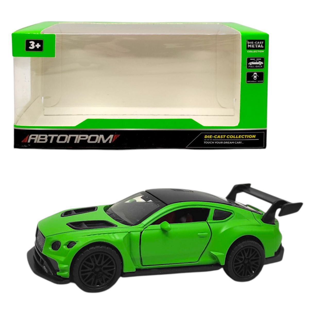 Машинка металева "АВТОПРОМ.  BENTLY" (ЗЕЛЕНА)  фото 1