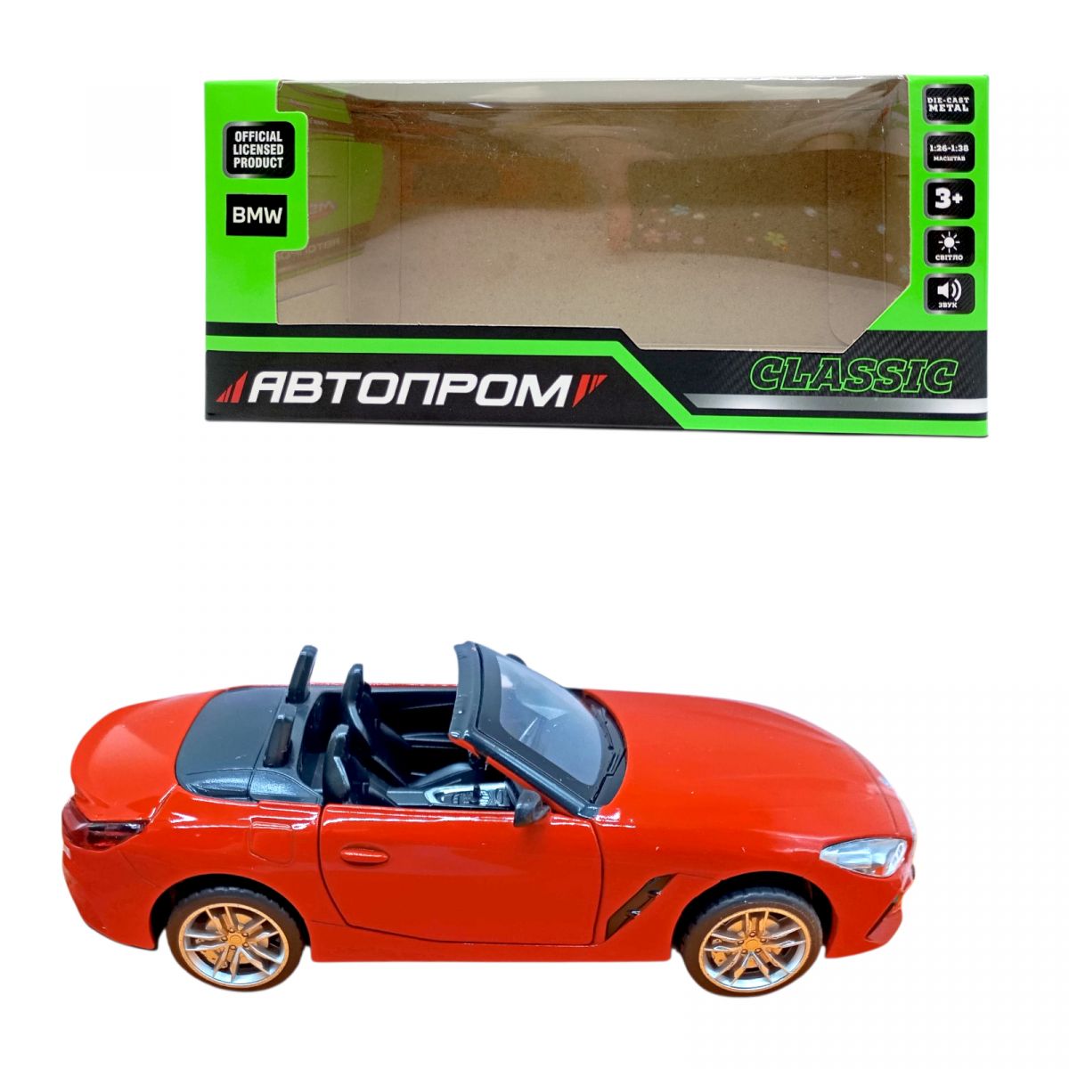 Машина мет.  1:30 BMW Z4 M40i (КРАСНАЯ)  фото 1