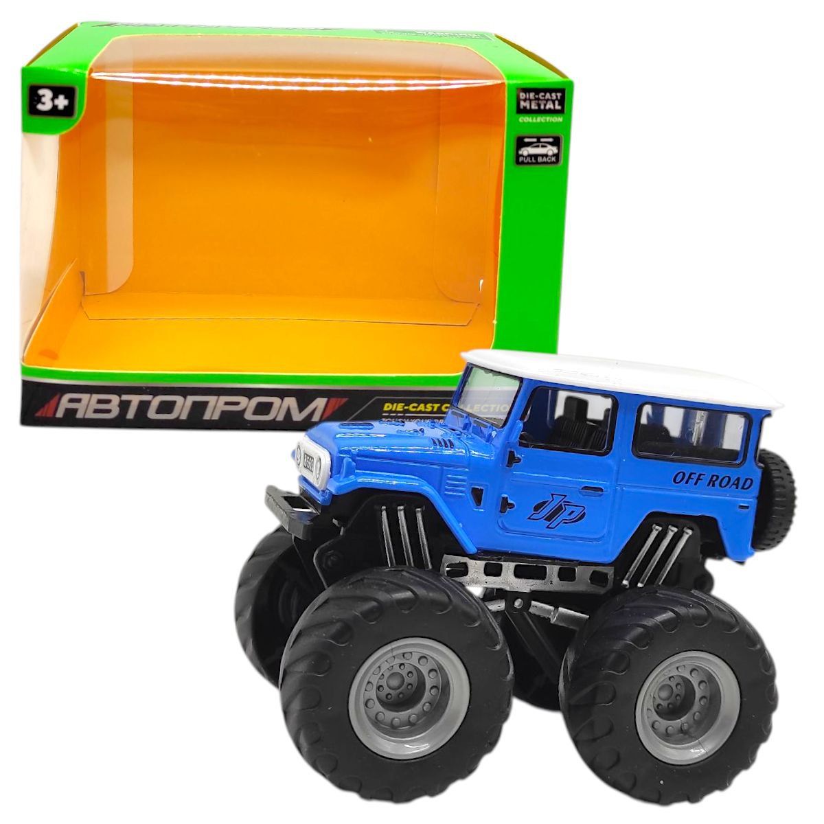 Машинка металева "АВТОПРОМ МОНСТР ТРАК" (СИНІЙ)  фото 1
