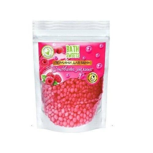 AquaShine Перлини для ванн Bath Sweets Соковита малина,  120г  фото 1