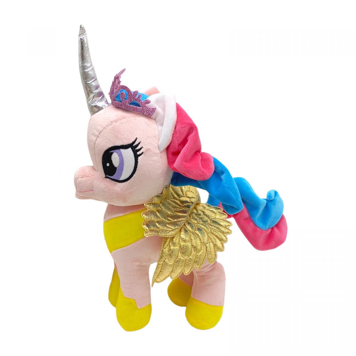 Мʼяка іграшка поні алікорн рожева 33 см  фото 1