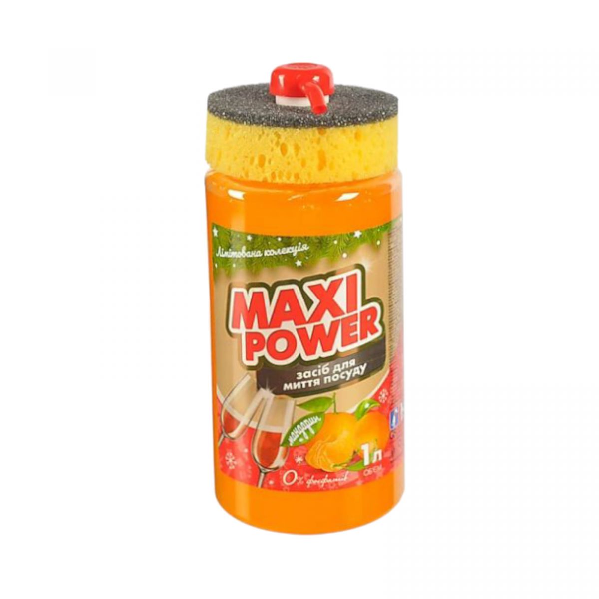 Засіб для миття посуду "Maxi Power.  Мандарин" 1 л  фото 1