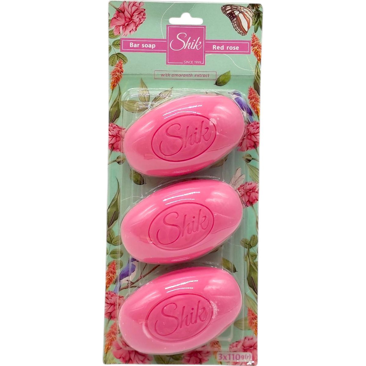 Мило туалетне "Shik.  Квіти кохання.  Троянда червона"  3*110г  фото 1