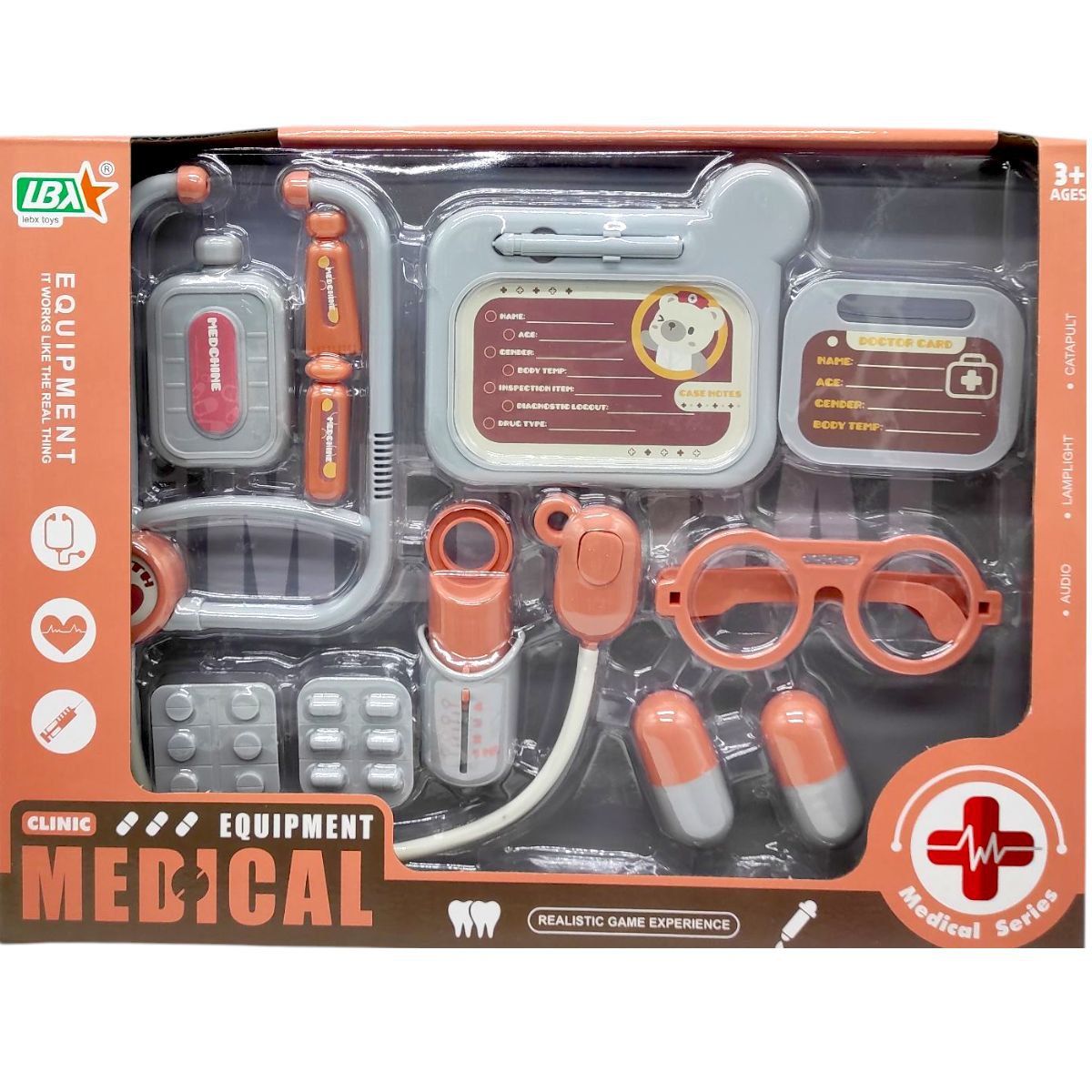 Ігровий набір "Лікар", коробка - 38х28,5х6 см  фото 1