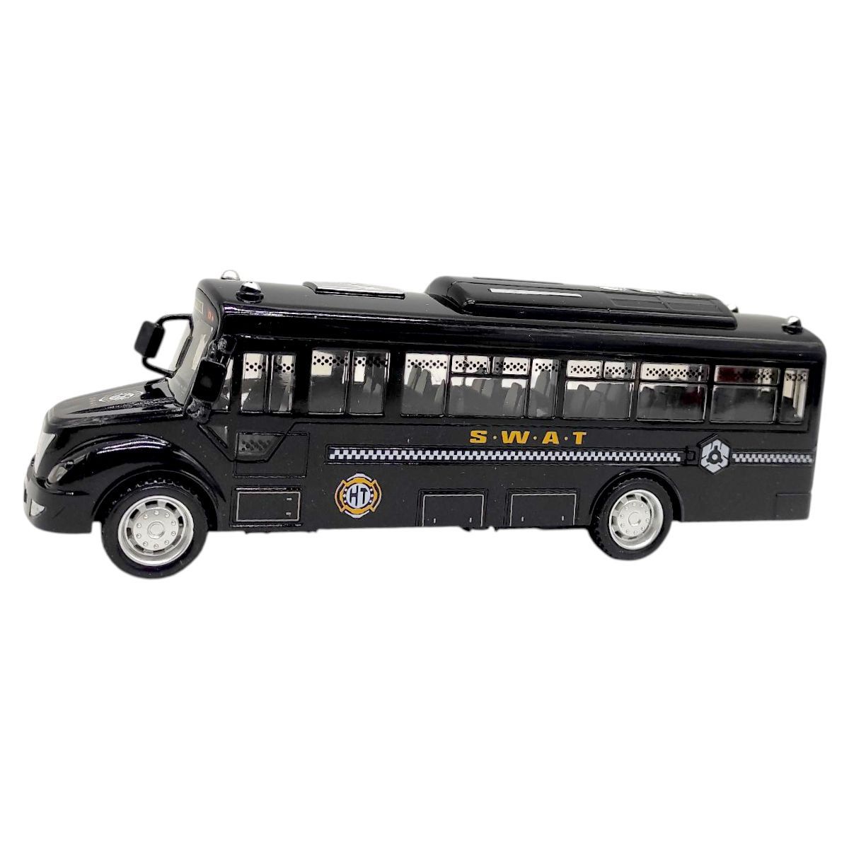Машинка пластикова "Автобус S. W. A. T. " (ЧОРНИЙ)  фото 1
