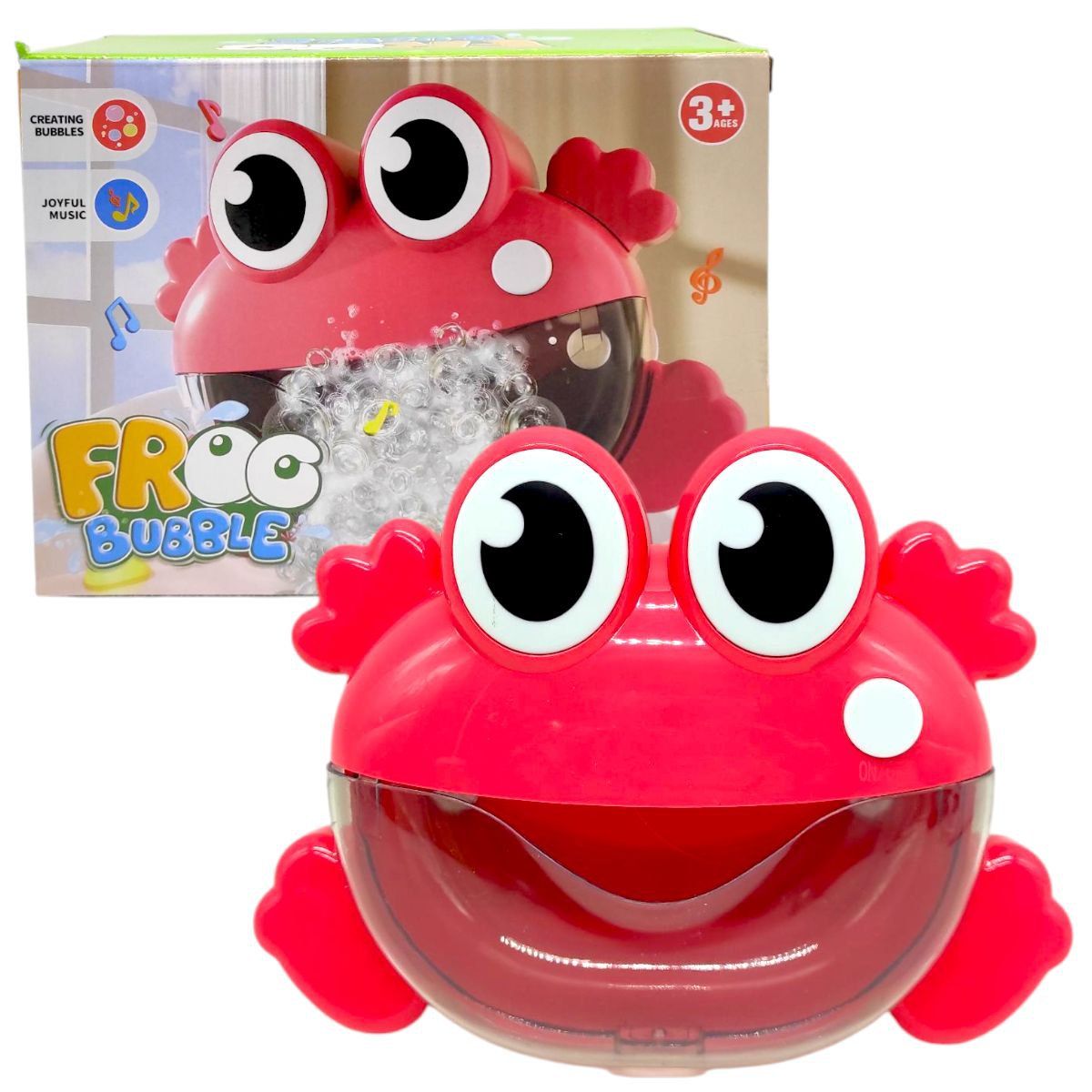 Игра для ванны "ЖАБКА" (КРАСНАЯ)  фото 1