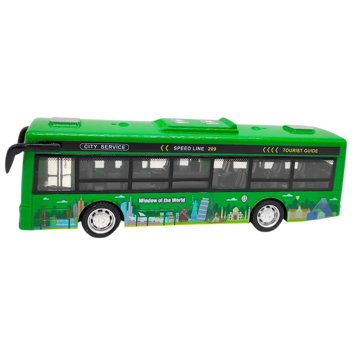 Машинка пластикова "Автобус" (ЗЕЛЕНИЙ)  фото 1