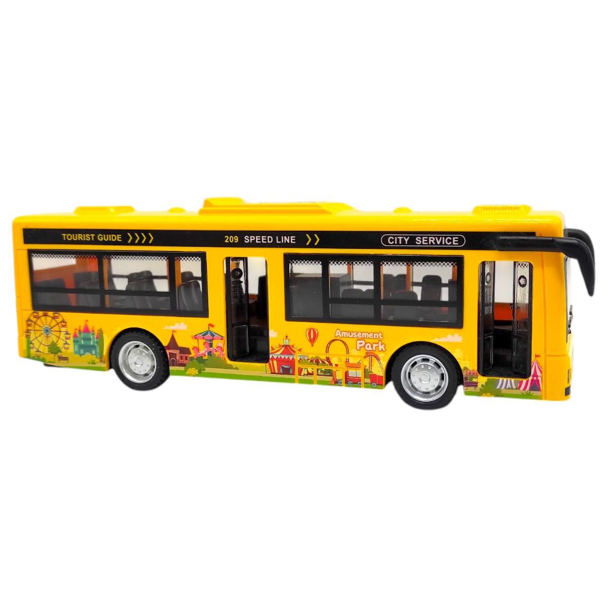 Машинка пластикова "Автобус" (ЖОВТИЙ)  фото 1