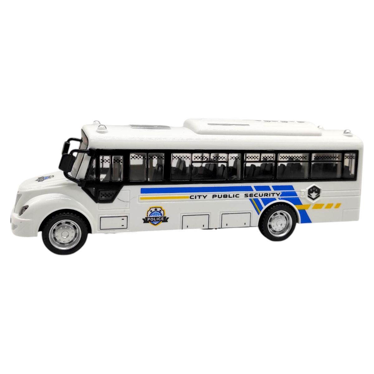 Машинка пластикова "Автобус SECURITY" (БІЛИЙ)  фото 1