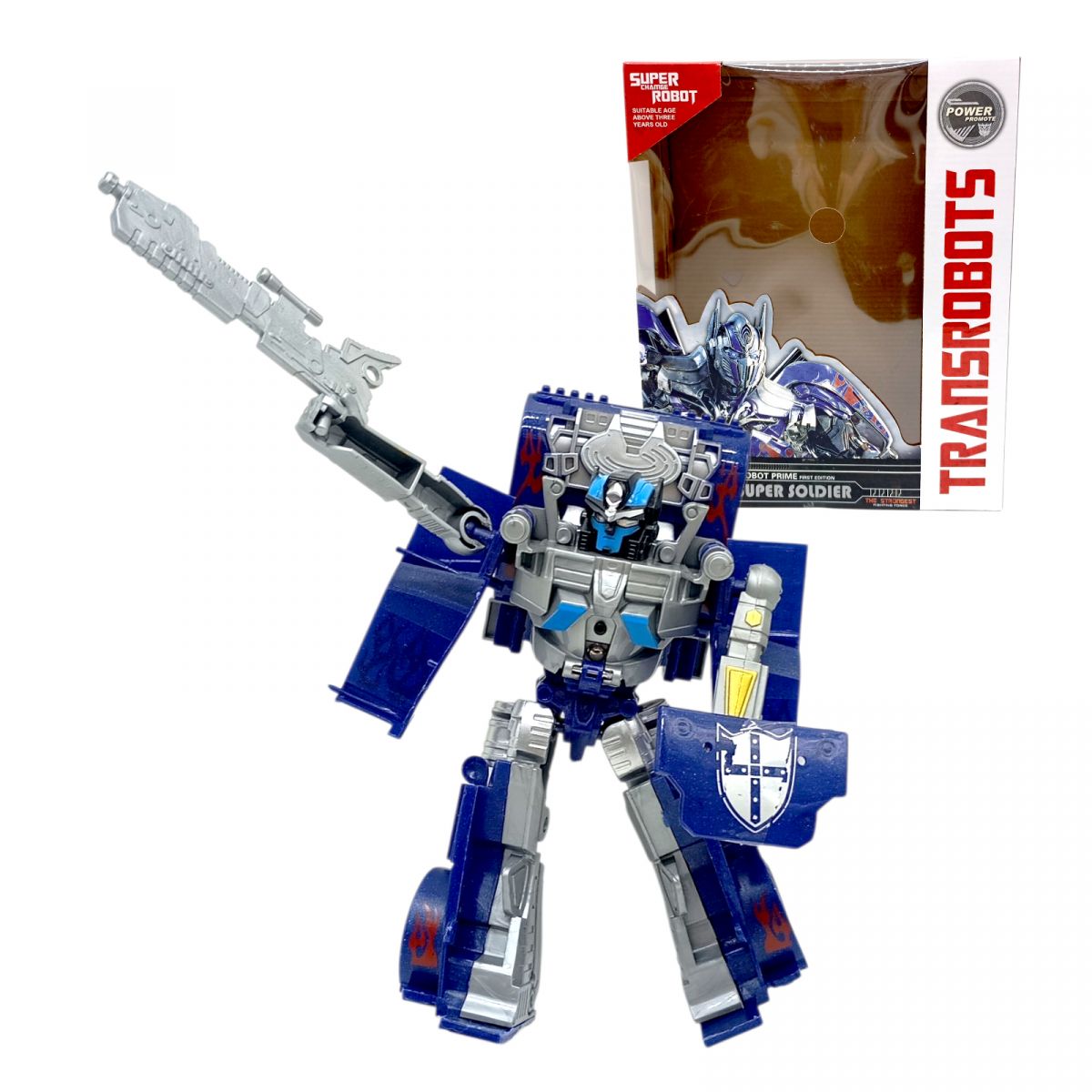 Трансформер, світло.  звук, аксесуари, у коробці 30х24х8*5 см.  фото 1