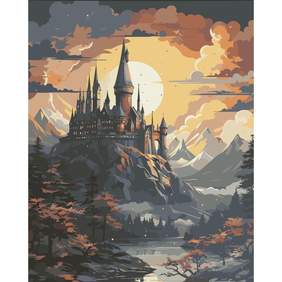 Картина за номерами "Школа чарів і чаклунства" 40x50 см  фото 1