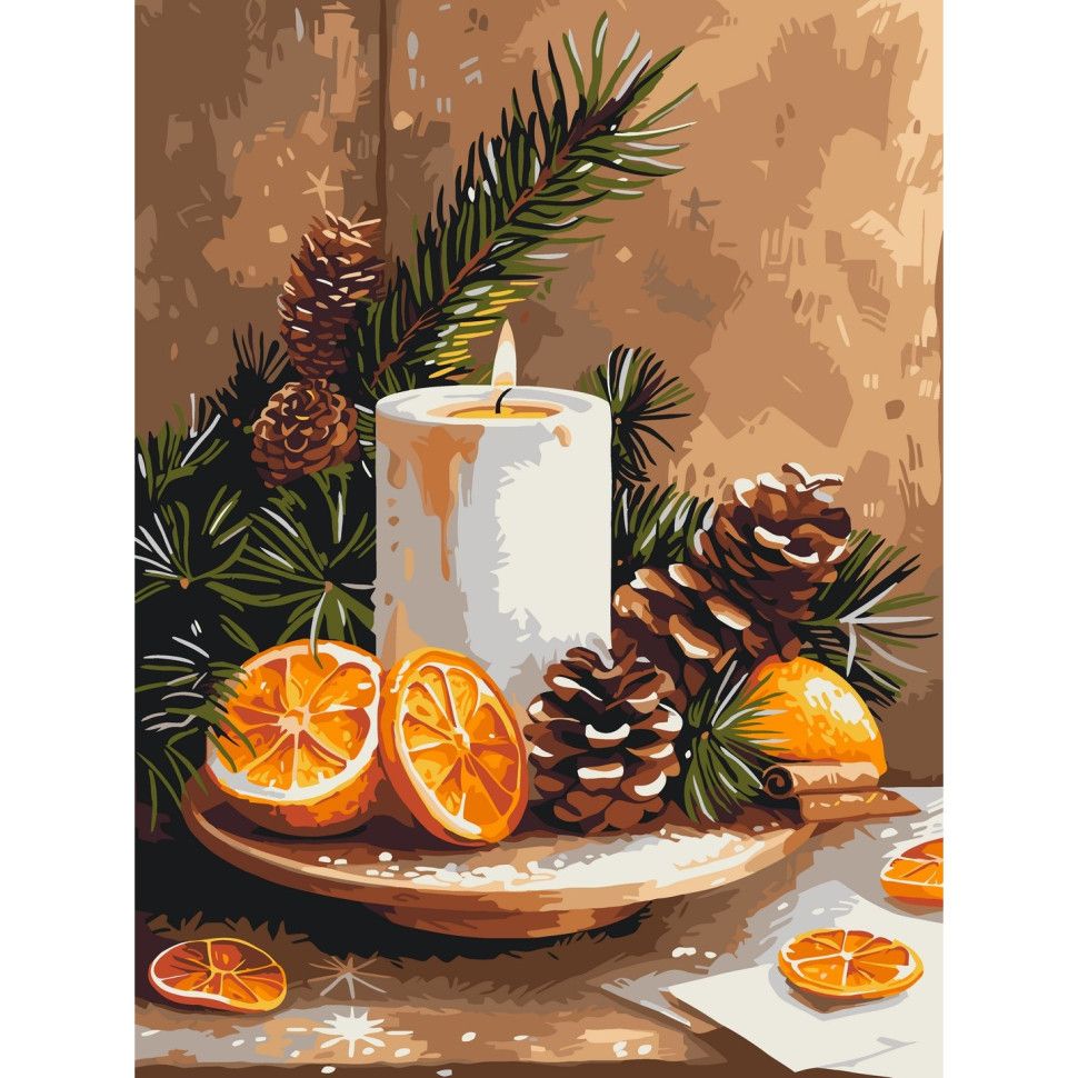 Картина за номерами "Апельсиновий затишок" 30х40 см  фото 1