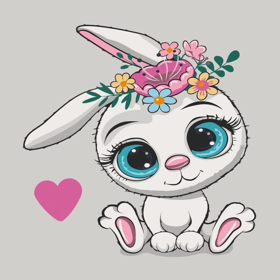 Картина за номерами "Милий зайчик" 30х30 см  фото 1