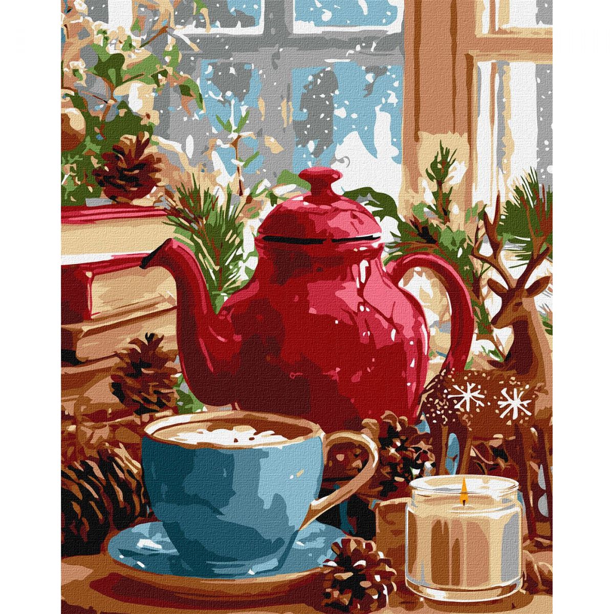 Картина за номерами "Зимова атмосфера вдома" 40х50 см  фото 1