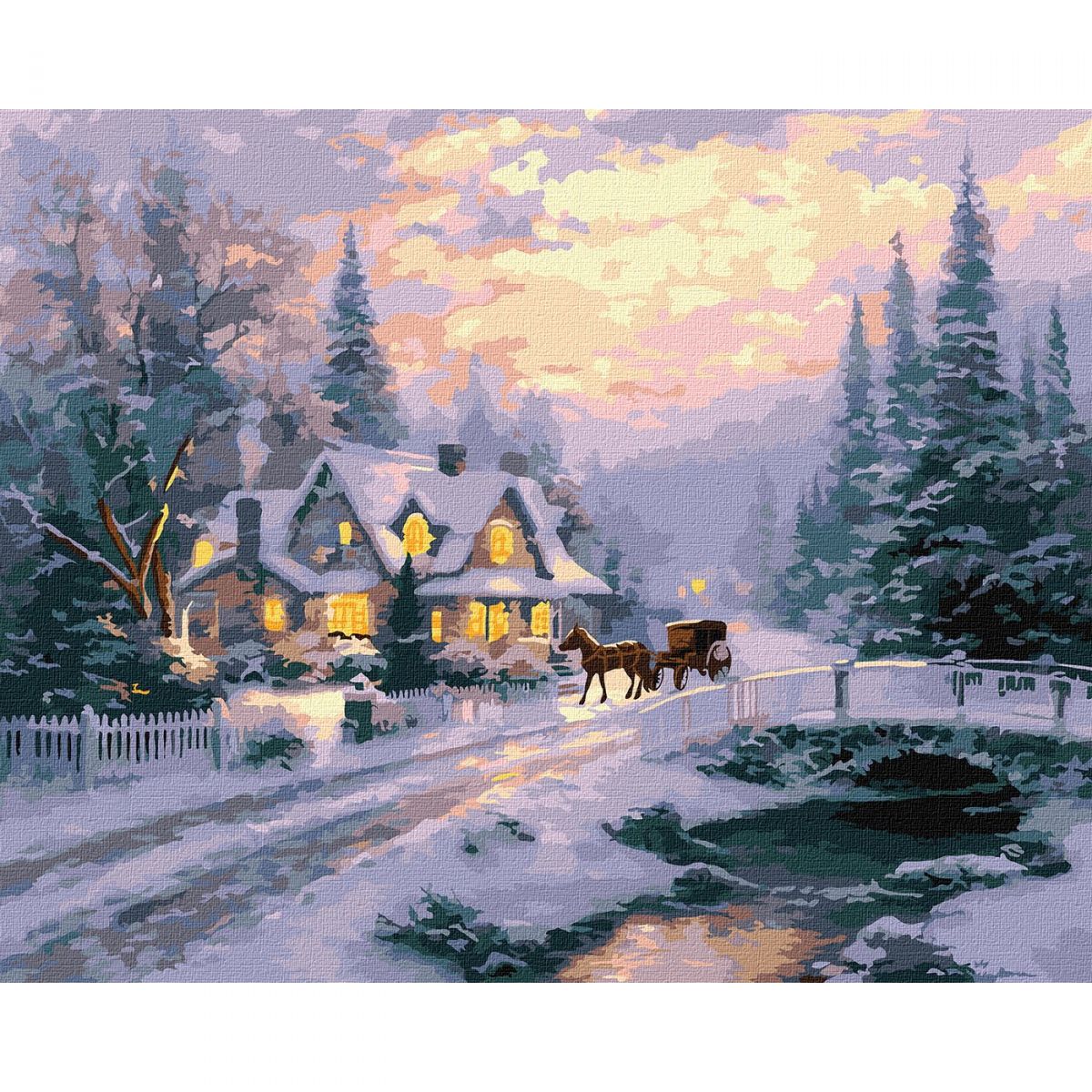 Картина за номерами "Новорічний спокій" 40х50 см  фото 1