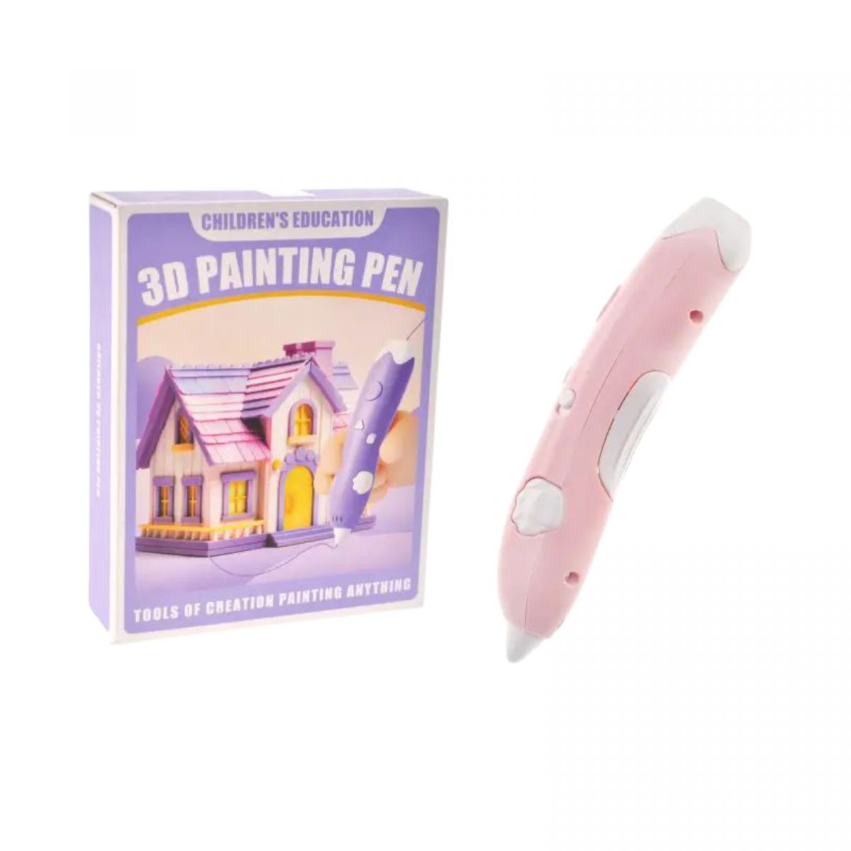 Ручка 3D 3.  шнур, зарядне, інструкція, короб.  16,7*4,6*21см  фото 1