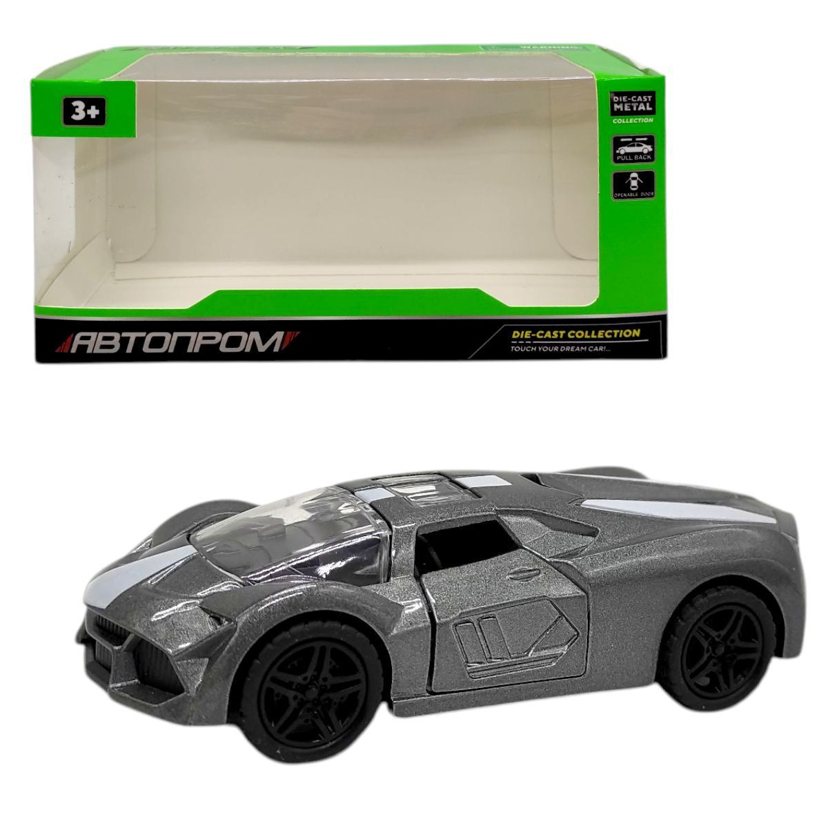 Машинка металева "Автопром" (СІРА)  фото 1