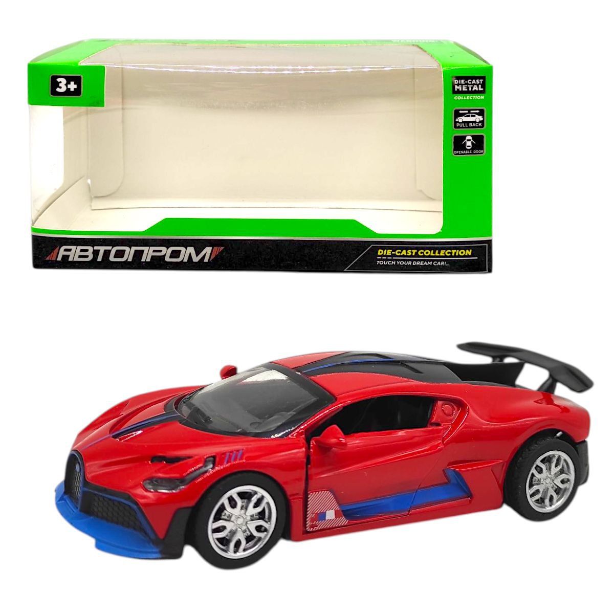 Машинка металева "Автопром.  СЕДАН" (ЧЕРВОНА)  фото 1