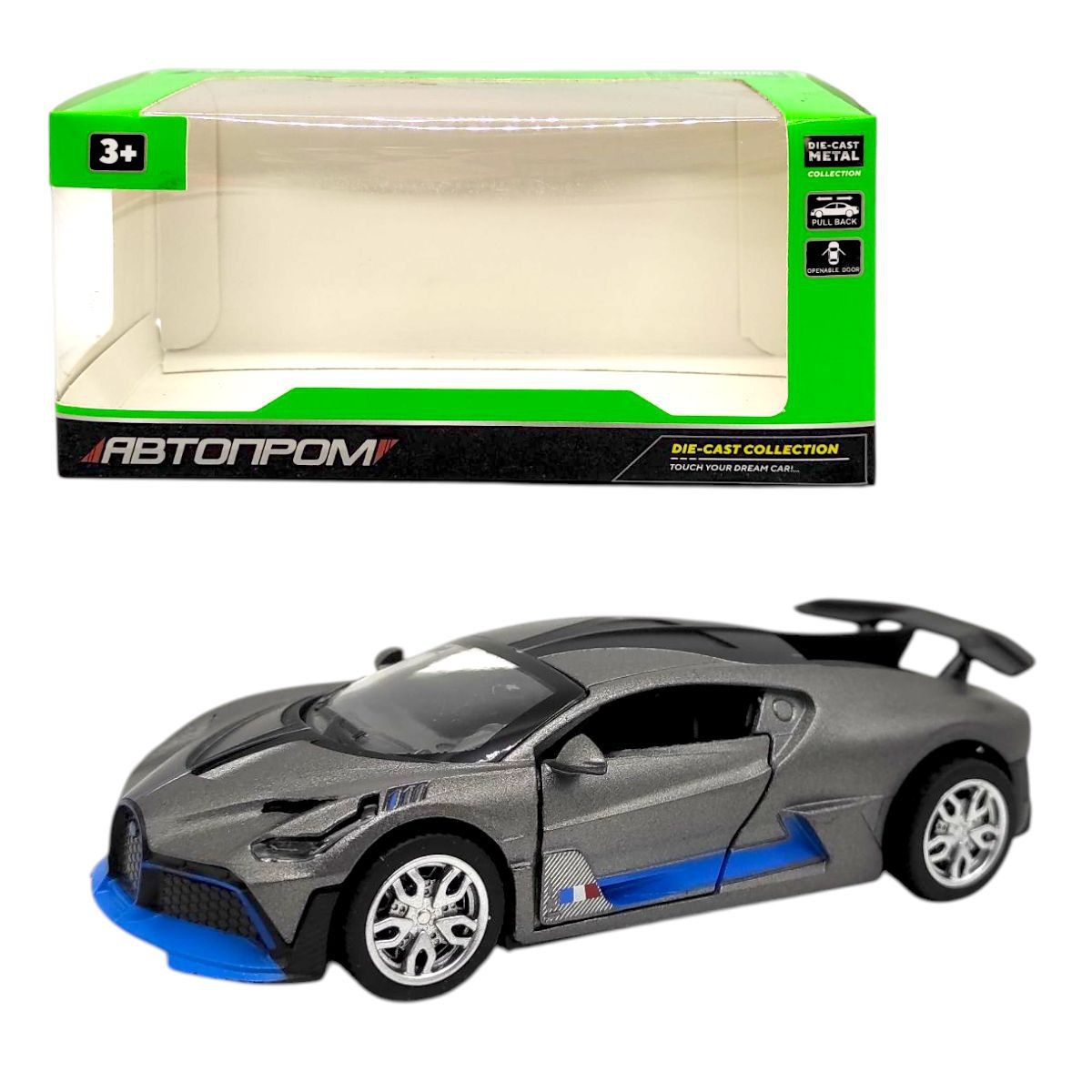 Машинка металева "Автопром.  СЕДАН" (СІРА)  фото 1