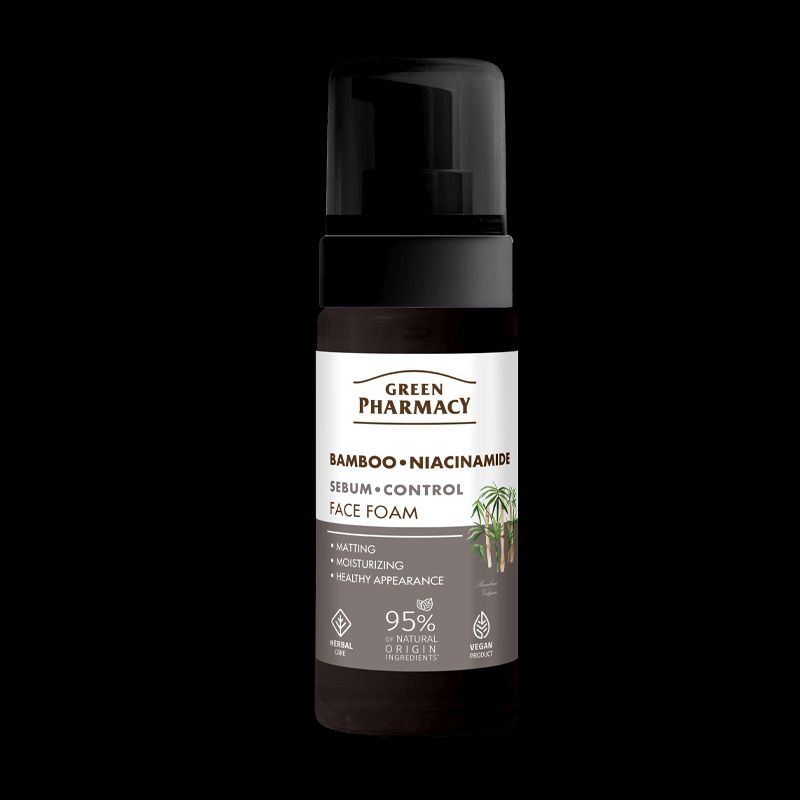 Green Pharmacy Пінка для вмивання Бамбук + Ніацинамід, 150мл  фото 1