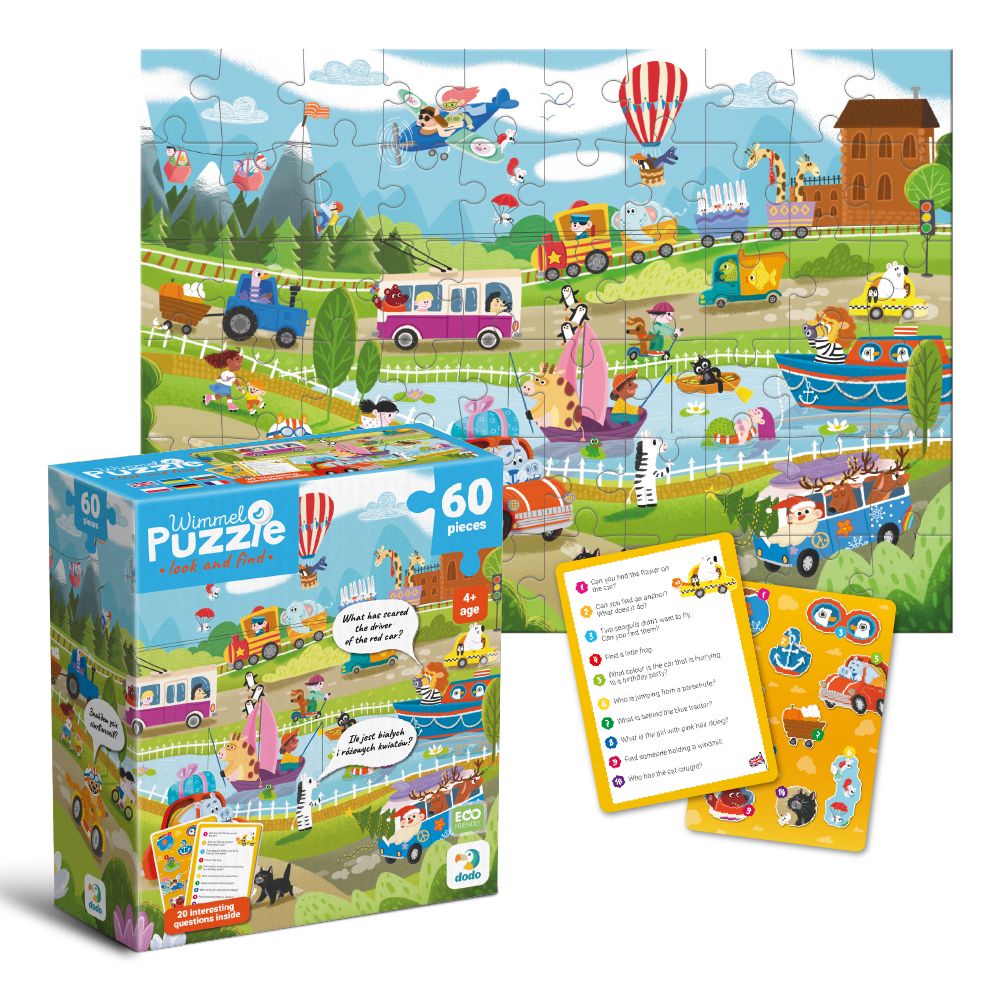 Віммельпазл "Диво-транспорт", 60 ел  фото 1