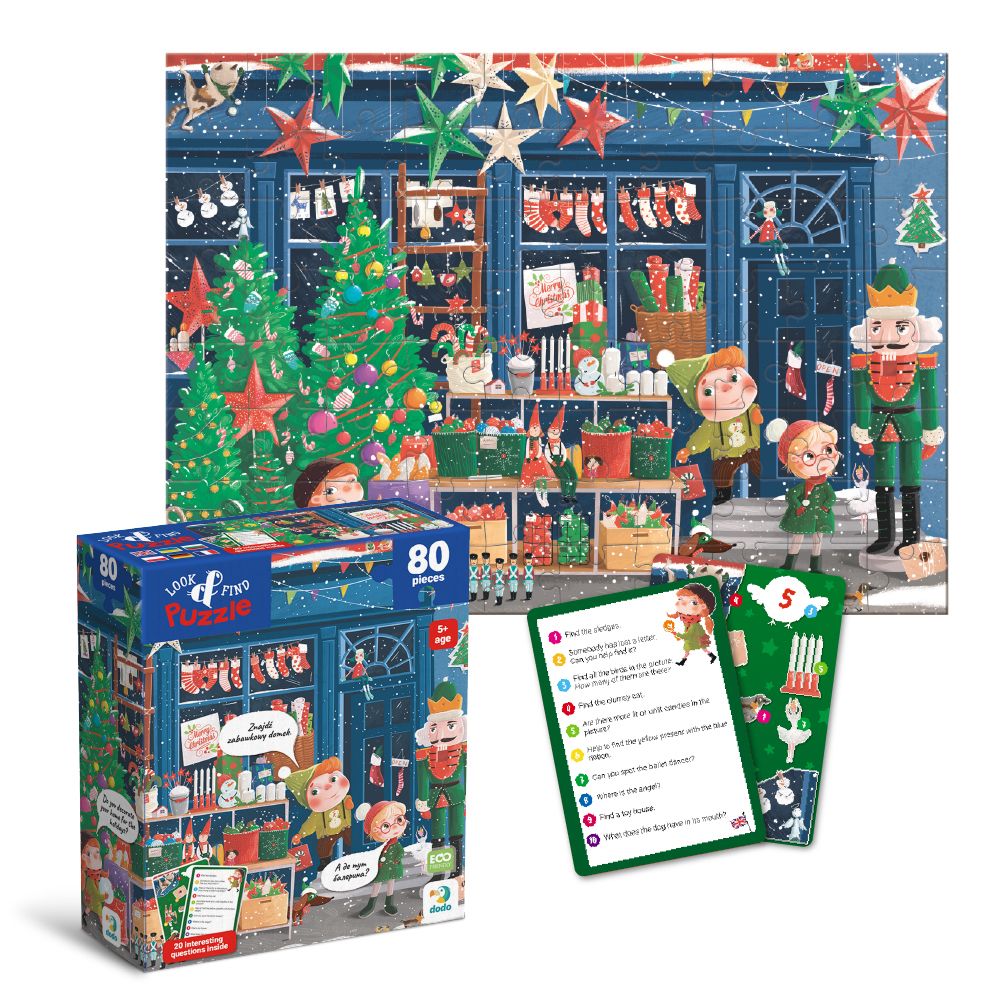 Пазл "Look and Find/Шукай та знаходь.  Зимові свята" 80 ел  фото 1