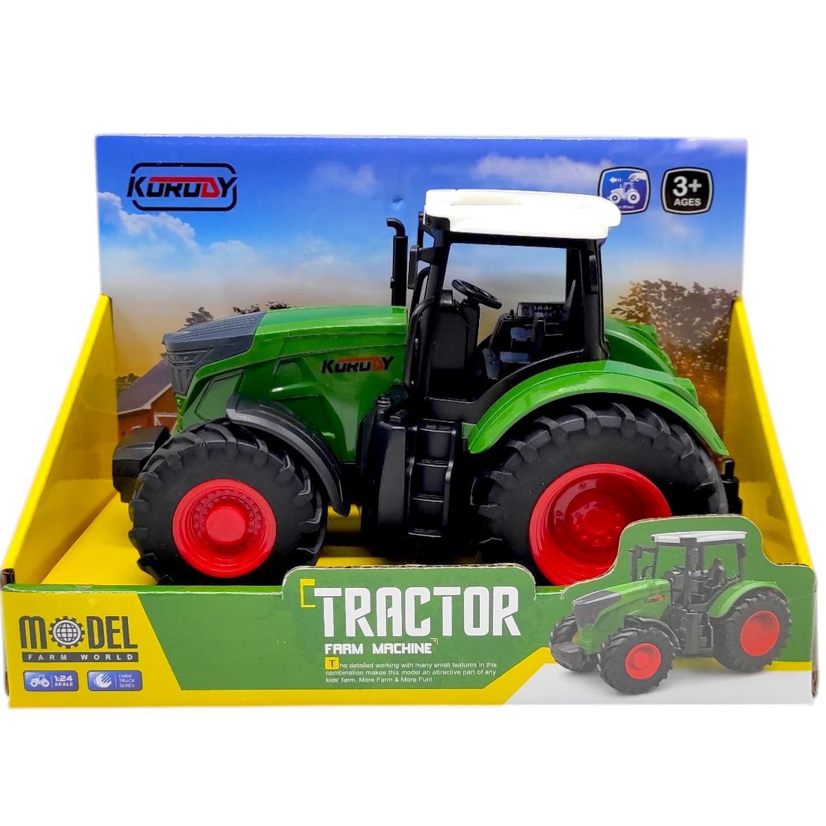 Трактор інерційний, в коробці 22*14,5*12 см  фото 1