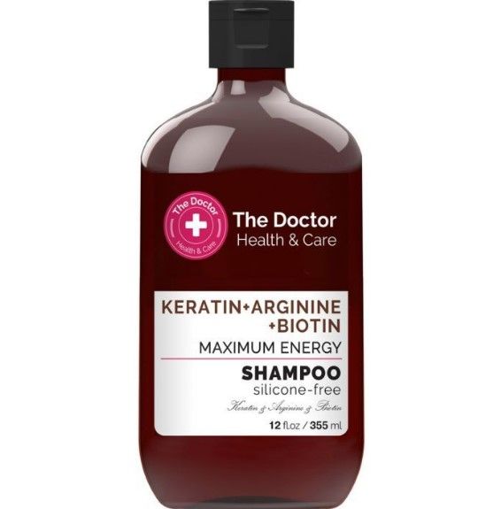 The Doctor Health & Care Шампунь Keratin + Arginine + Biotin Maximum Energy, 355мл  фото 1