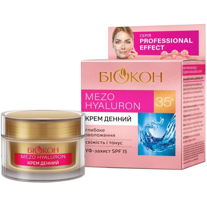 Біокон Крем для обличчя Professional Effect Mezo Hyaluron 35+ Денний, 50мл  фото 1