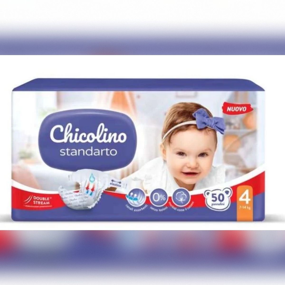Chicolino Подгузники детские JUMBO Standarto р.  4, 7-14кг, 50шт.  фото 1