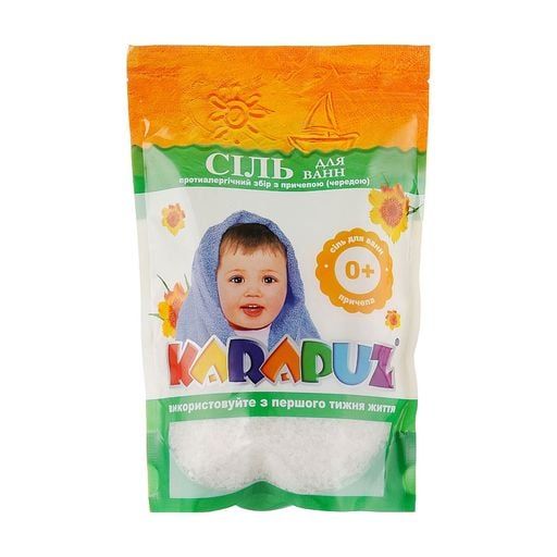 Карапуз Сіль для ванн з чередою, від народження, 500г  фото 1