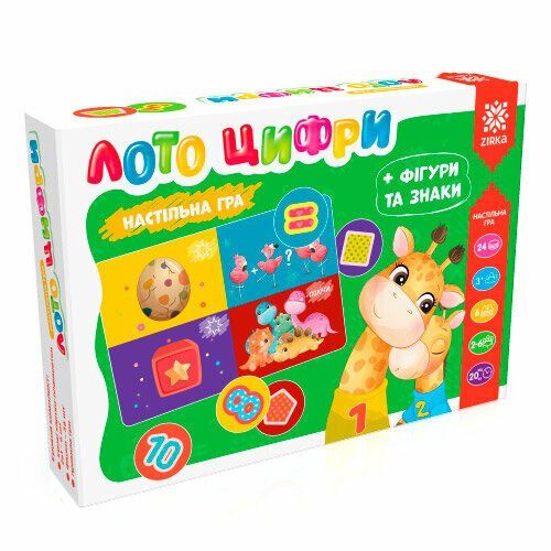 Гра "Лото: цифри+фігури, знаки та асоціації" укр  фото 1