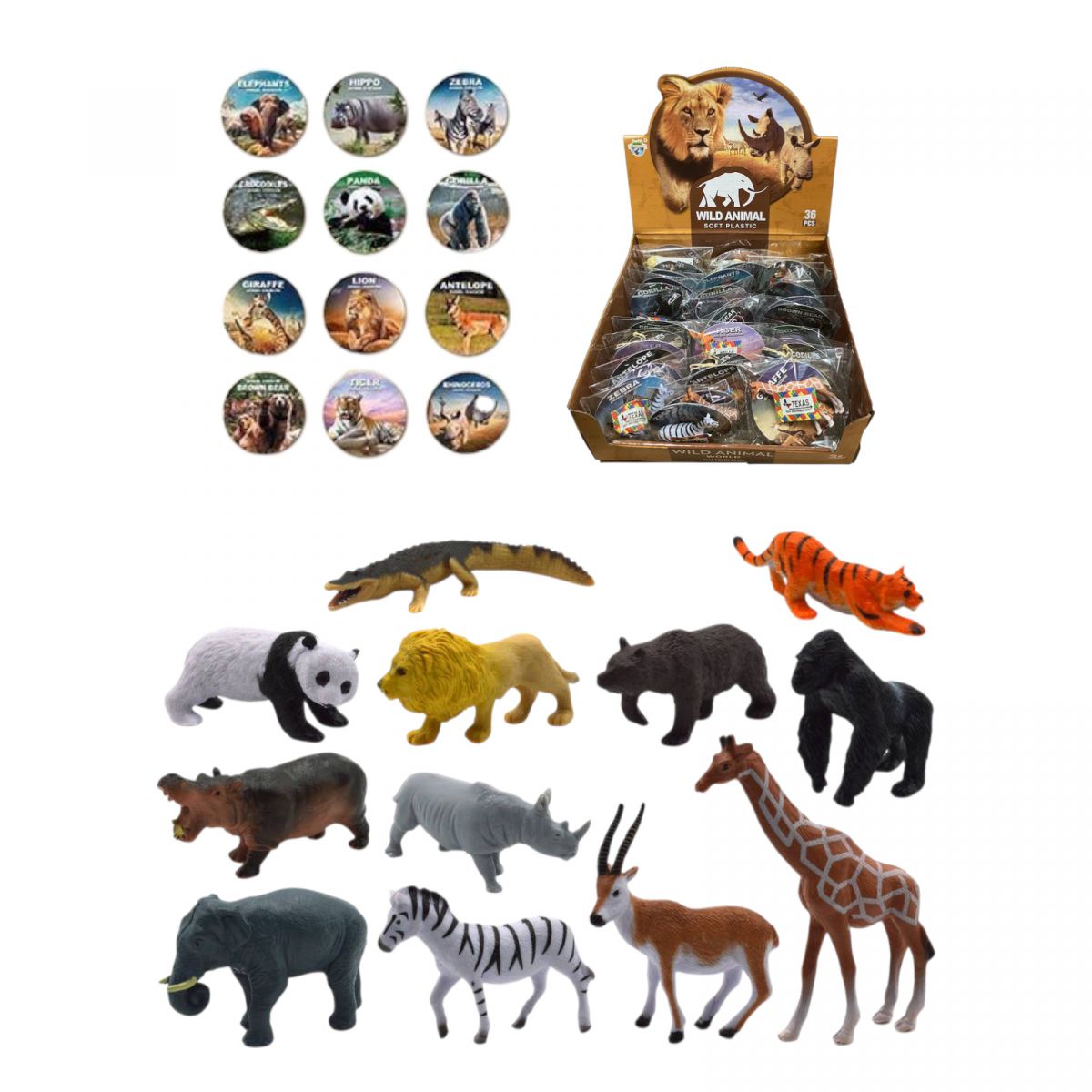 Тварини дикі (МІКС) ціна за 1 шт.  фото 1