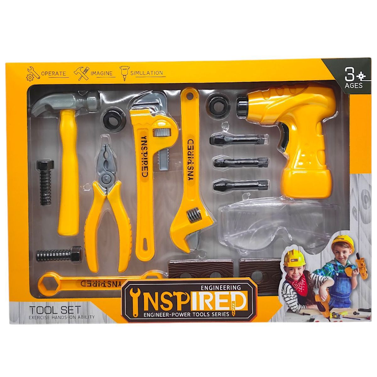 Набір інструментів ігровий (ВИД 1) коробка 41,4х30х6,5 см  фото 1