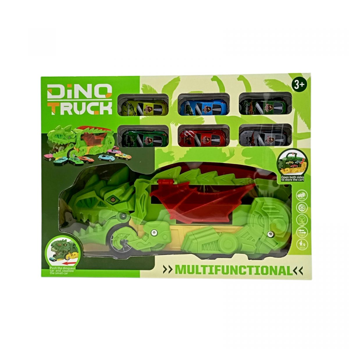 Трейлер-монстр-паркинг ДИНОЗАВР (ЗЕЛЕНЫЙ)  фото 1
