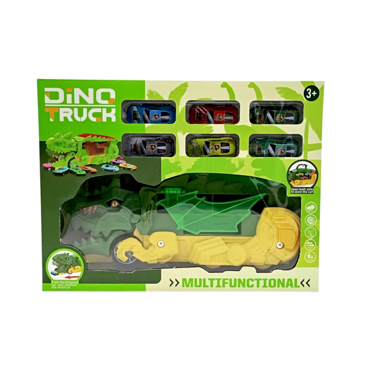 Трейлер-монстр-паркинг ДИНОЗАВР (САЛАТОВЫЙ)  фото 1