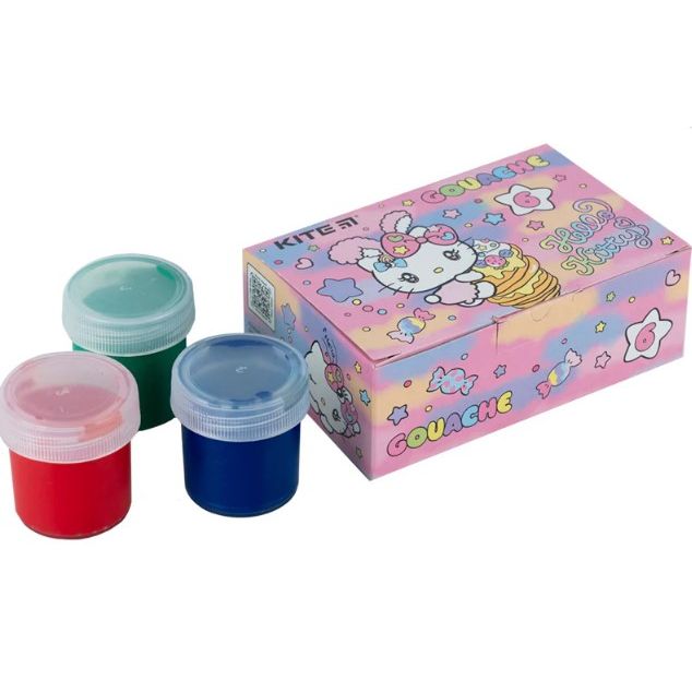 Фарби "Гуаш.  Hello Kitty" 6 кольорів  фото 1