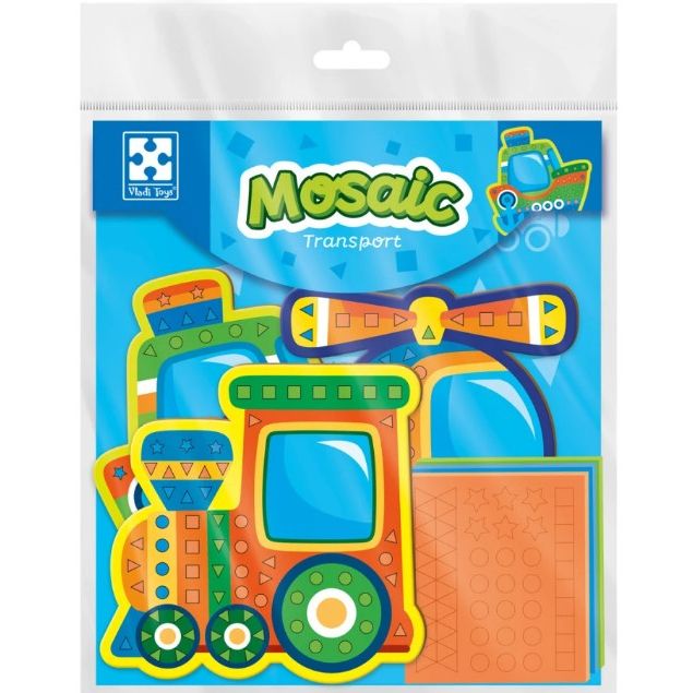 Набір для творчості (мʼяка мозаїка) "Транспорт"  фото 1