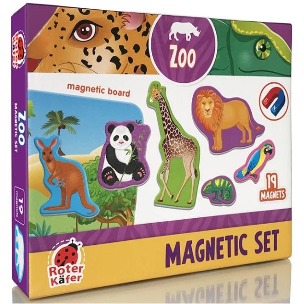 Набор магнитов с доской "Zoo"  фото 1