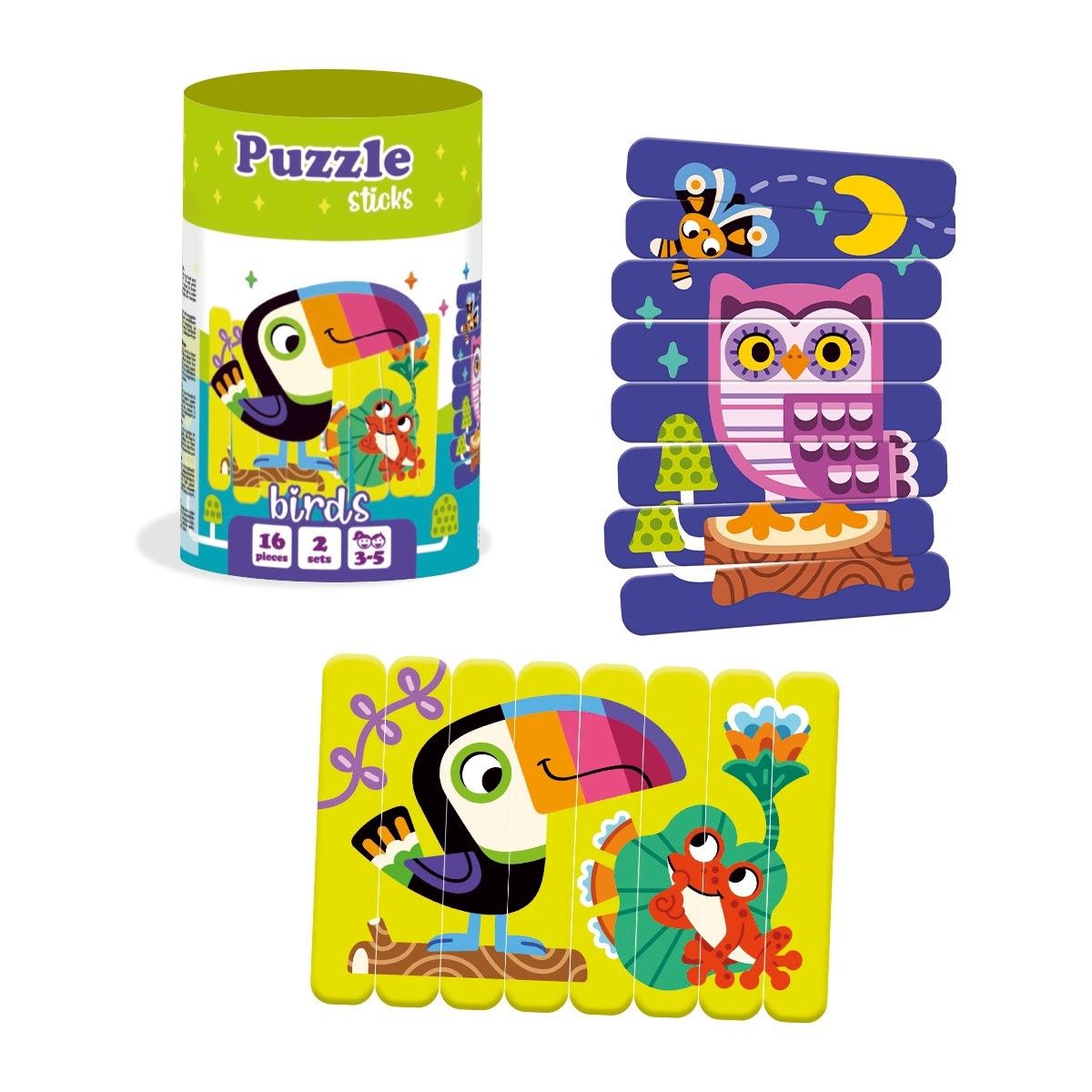 Гра настільна "Пазли палички: Пташки"  фото 1