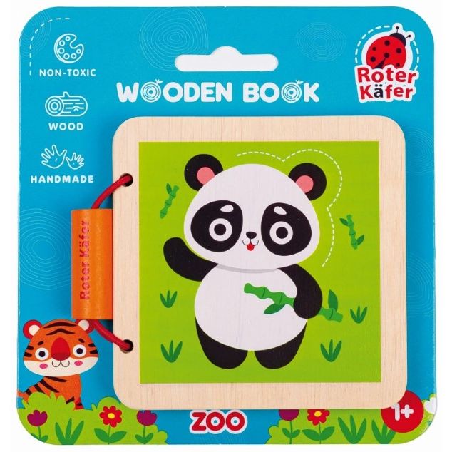 Деревянная игрушка "Деревянная книга.  Зоопарк"  фото 1