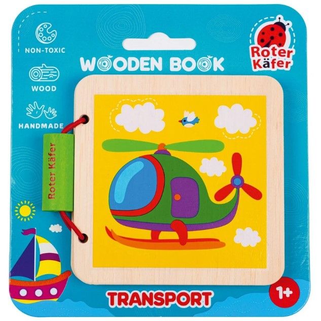 Деревянная игрушка "Деревянная книга.  Транспорт"  фото 1
