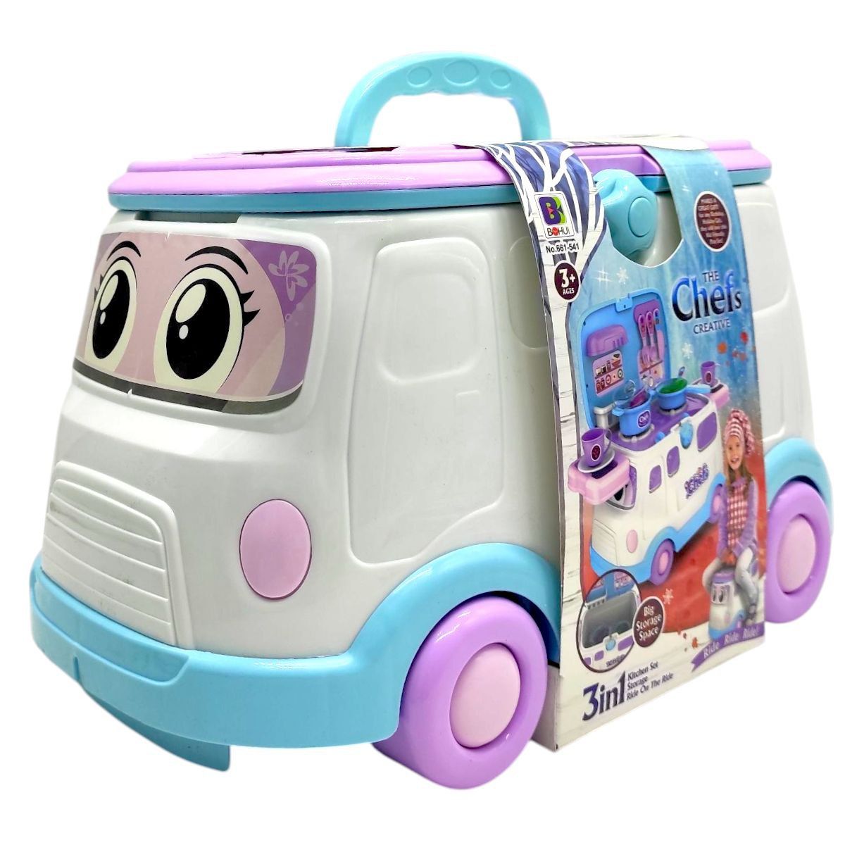 Кухня (16 предметов, набор столовых приборов, посуда, овощи) в боксе  фото 1