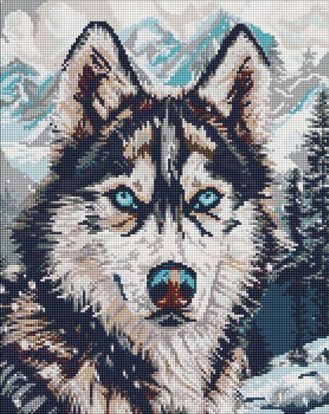 Алмазна мозаїка - "Очі півночі" ©art_selena_ua, 40х50см  фото 1