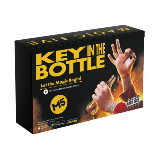 Пристрій для демонстрації фокусів і трюків в ігровій формі "Magic Five.  Key in the Bottle"  фото 1