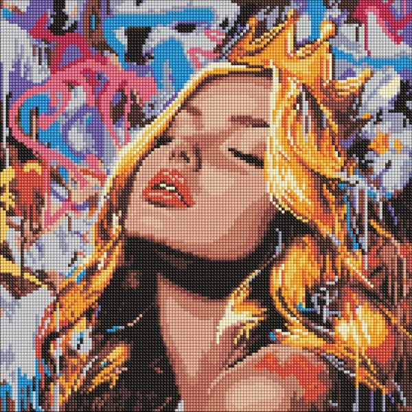 Алмазна мозаїка - "Сучасна Спляча красуня" ©art_selena_ua, 40х40см  фото 1